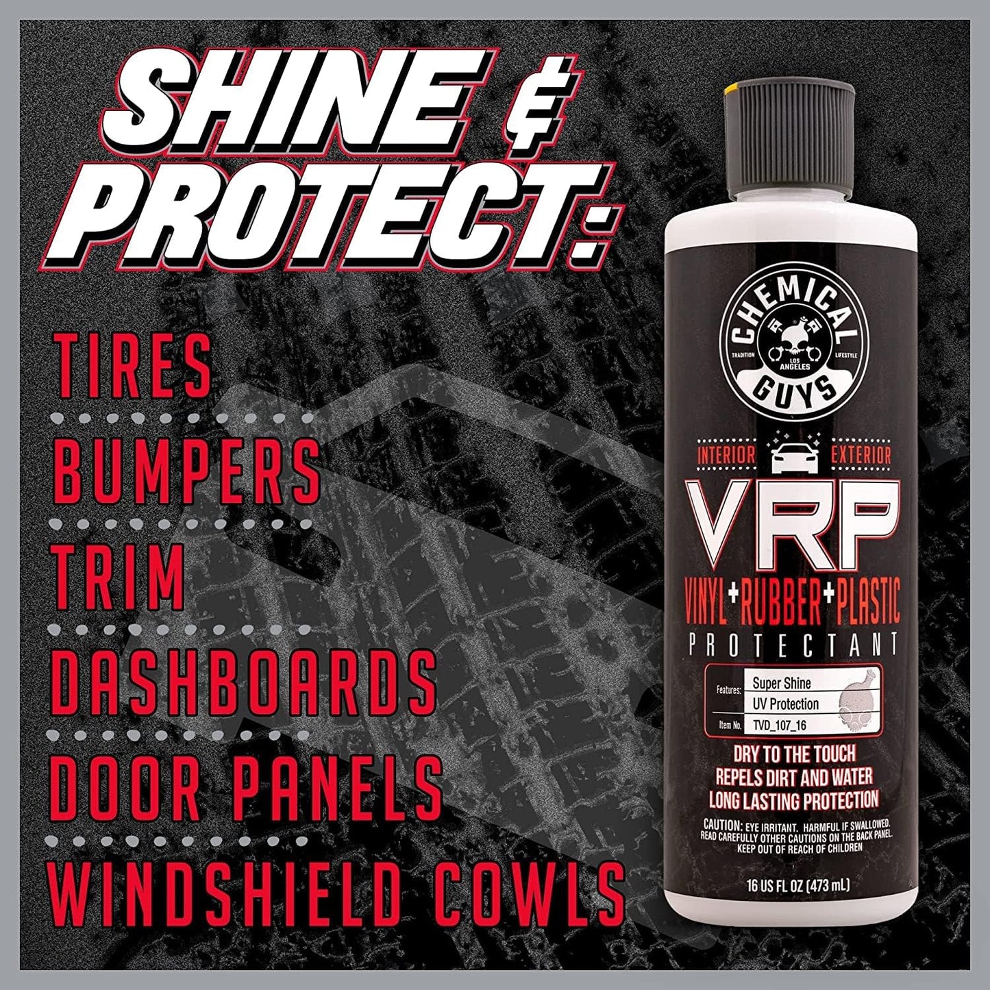 Chemical Guys Car Interior Detailing Kit - VRP Protectant, Nonsense Cleaner, Streak Free Glass Cleaner, 3 Detailing Brushes, 3 Towels, 2 Applicators, 11-Items