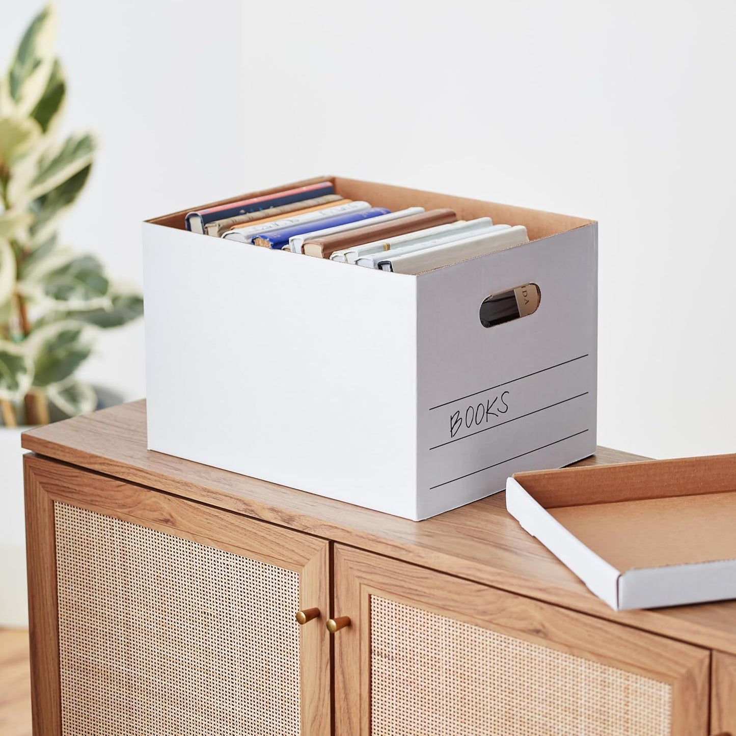 Amazon Basics Storage/Filing Boxes with Lift-Off Lid, Letter/Legal Size, Collapsible, Tape-Free Assembly, White, 16.2" L x 12.5" W x 10.5" H, 20-Pack