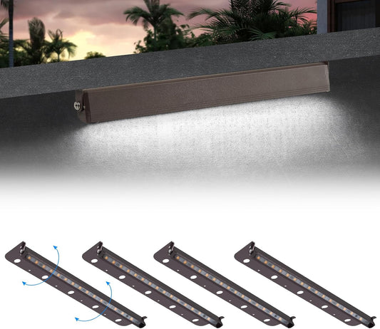 4-Pack 12inch 5W 5000K Daylight White Hardscpe Lighting