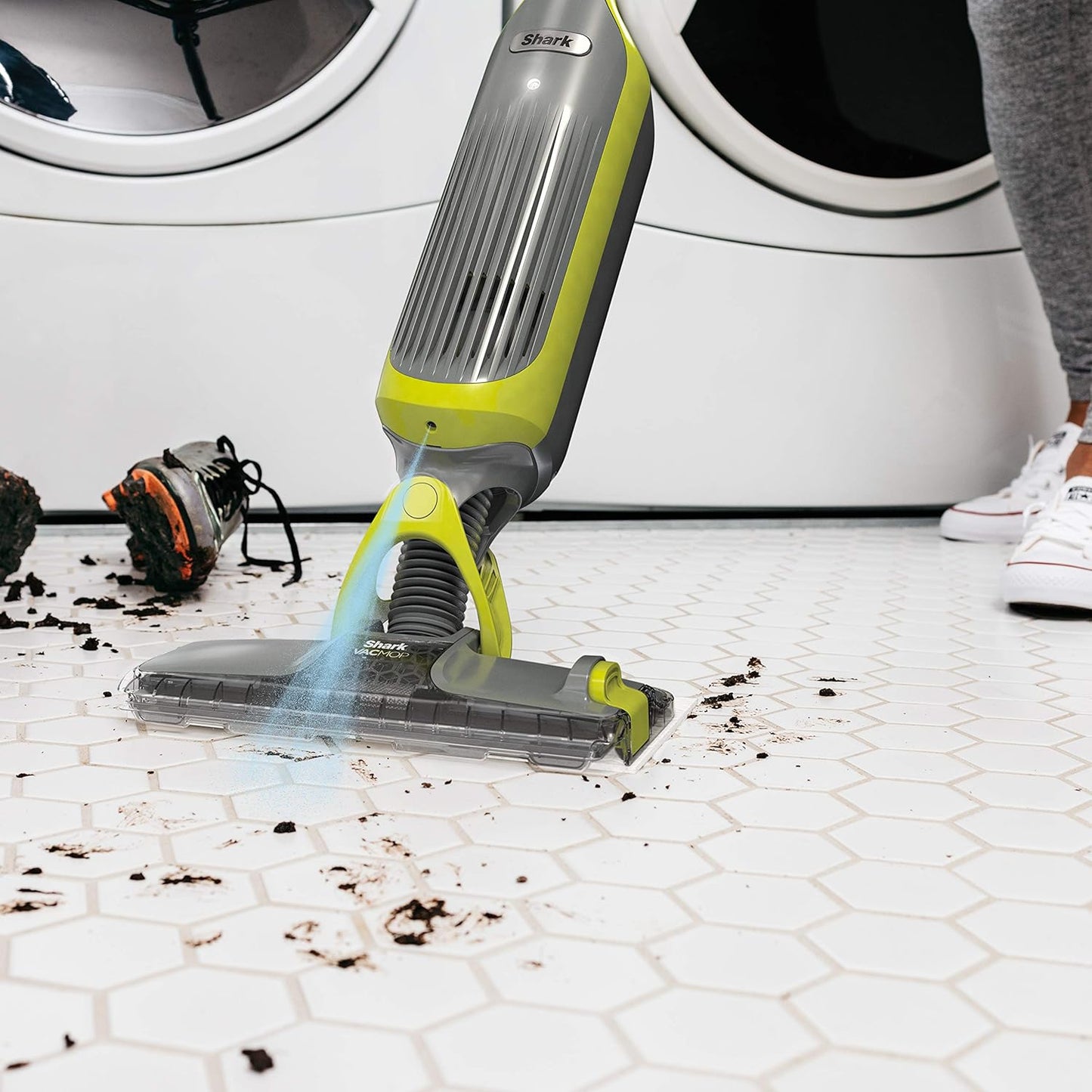 Shark VACMOP Multi-Surface Cleaner Refill 2L Bottle, Compatible with VM252 & VM180, Cleans & Disinfects Sealed Finished Floors, Stone, Laminate & Tiles, Spring Clean Scent, VCM60