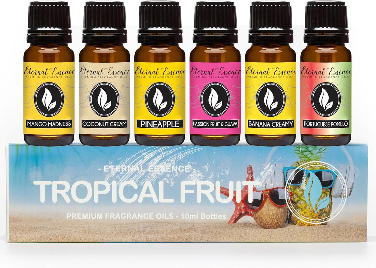 Eternal Essence Oils Love Set of 6 Premium Fragrance Oils - Rose, PS I Love You, Amber Romance, Secret Crush, Forever Yours and Sugar Kiss - for Diffusers, Candle & Soap Making, & Aromatherapy - 10ML