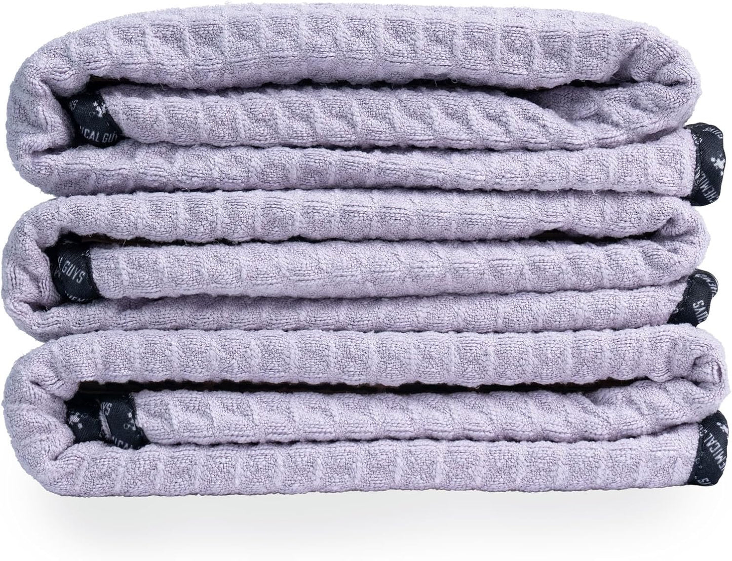 Chemical Guys Waffle Weave for Home & Auto Glass, Windows, Mirrors & More, Lavender (25 in. x 36 in.) 3-Pack