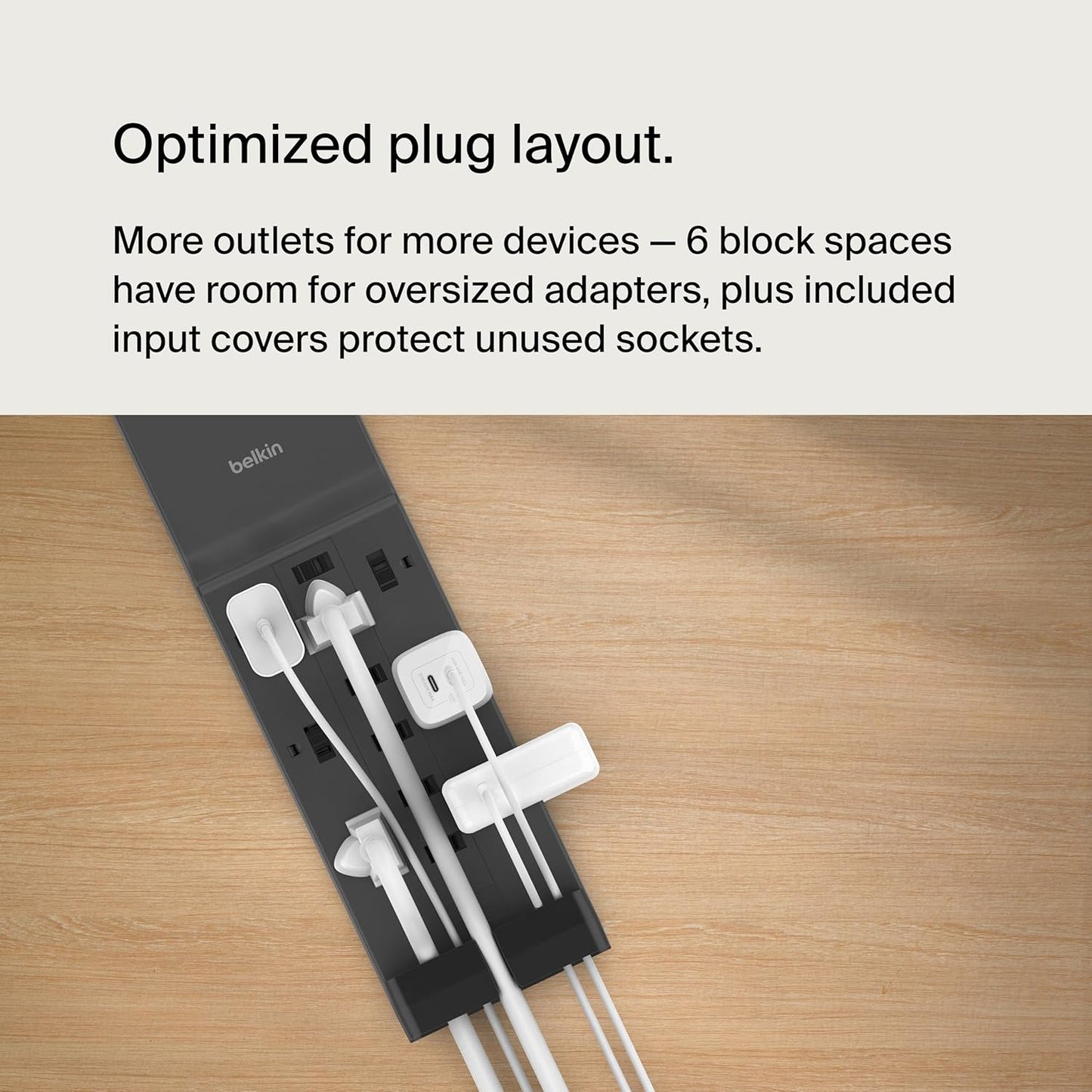 Belkin 12-Outlet Surge Protector Power Strip w/ 12 AC Outlets & 8ft Flat Plug, UL-Listed Heavy-Duty Extension Cord for Home, Office, Travel, Computer, Laptop, Charger - 3,780 Joules of Protection