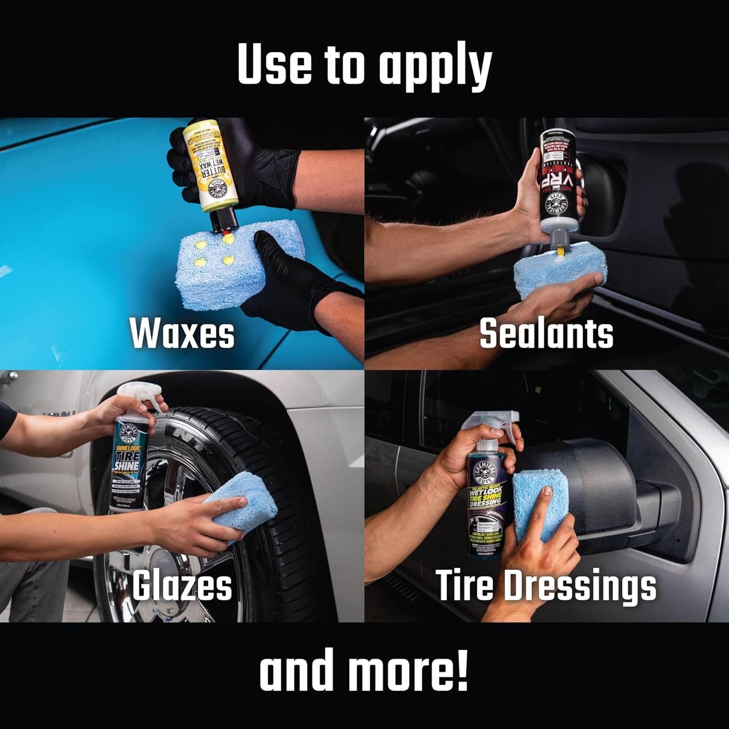 Chemical Guys Car Interior Detailing Kit - VRP Protectant, Nonsense Cleaner, Streak Free Glass Cleaner, 3 Detailing Brushes, 3 Towels, 2 Applicators, 11-Items