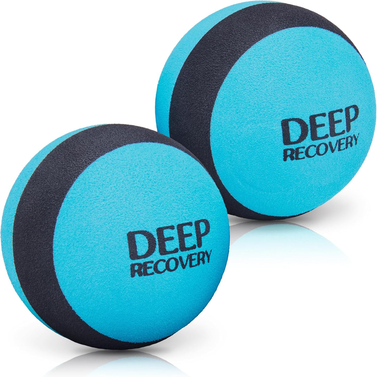 Deep Recovery Sport Yoga Deep Tissue Massage Ball Set, Extra Firm – Lacrosse Ball Size (2.5in) Myofascial Release Balls for Feet, Back, Neck, Legs, & Arms – Trigger Point & Mobility Therapy (2-Pack)