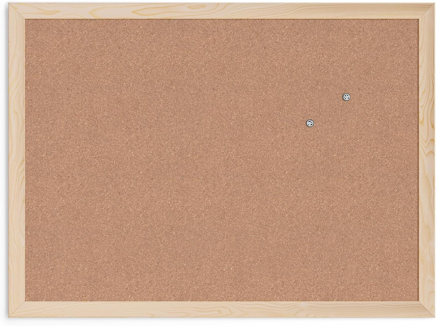 U Brands Cork Bulletin Board, 18" x 24" Inches, Light Birch Wood Frame (265U00-01)