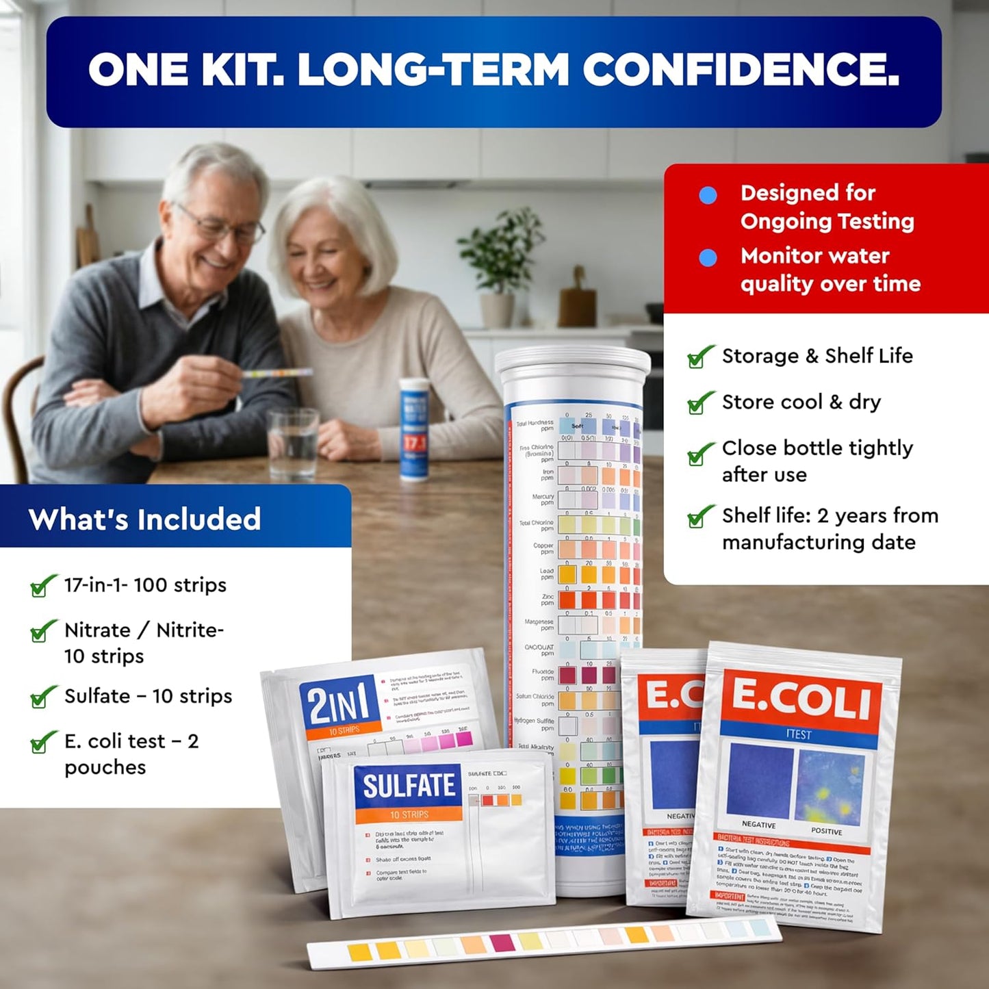 All-New 20 in 1 Drinking Water Testing Kit 120 Strips, Home Tap and Well Water Test Kit for Hardness, Lead, Iron, Copper, Chlorine, Fluoride