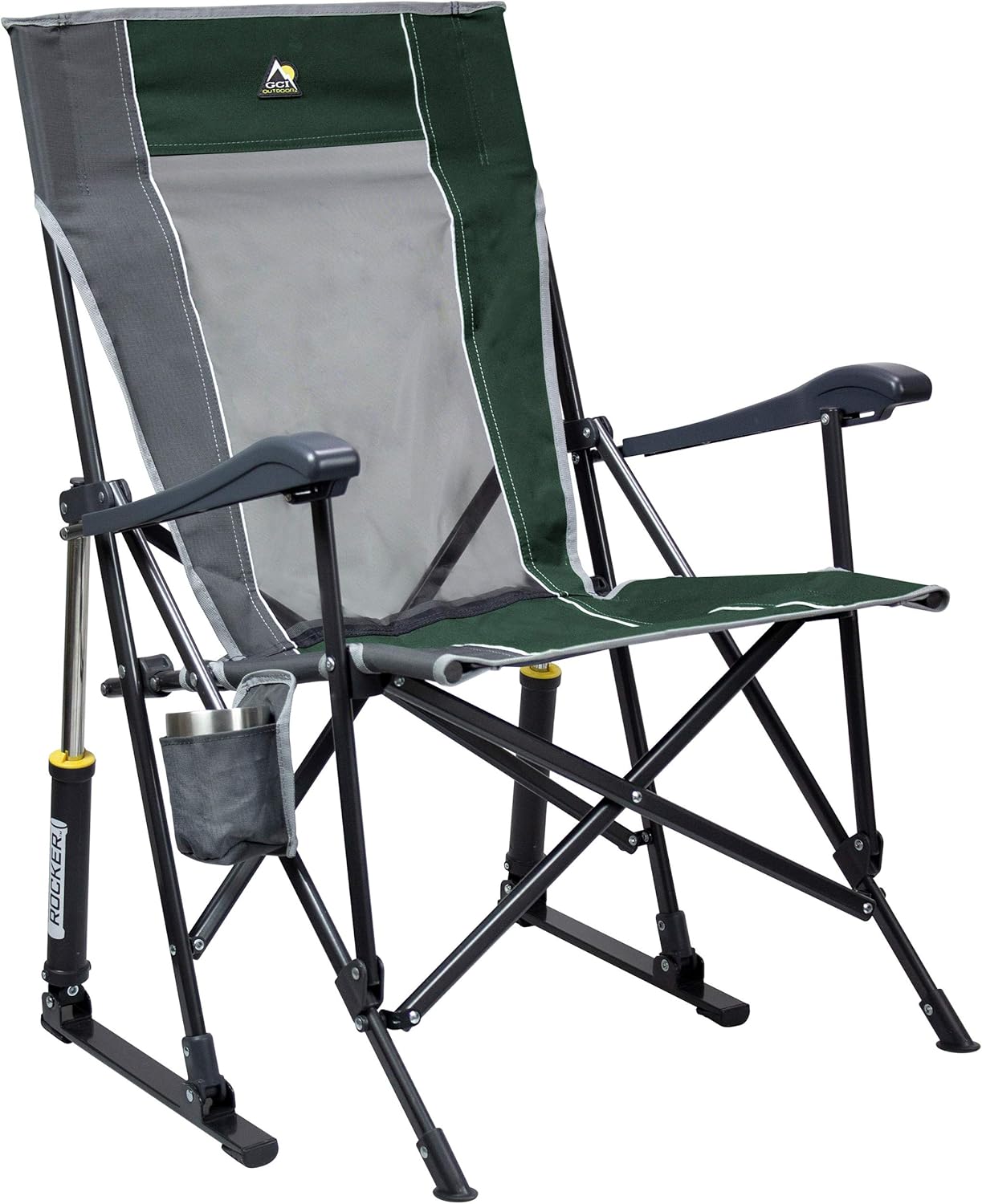 GCI Outdoor Sunshade Rocker Outdoor Rocking Chair with Canopy