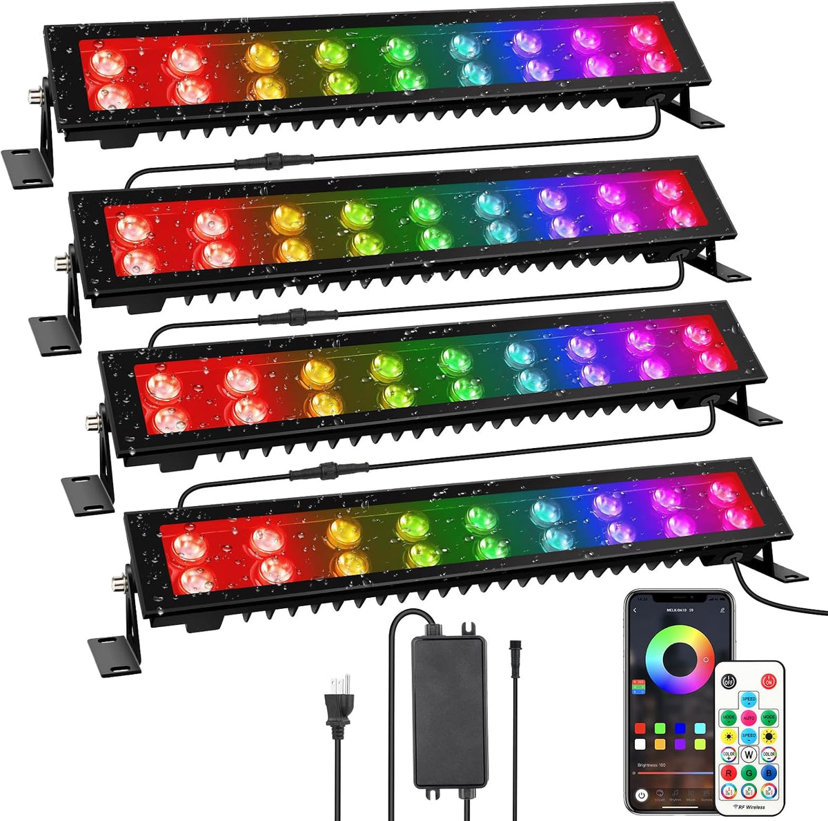 LED Stage Wash Light Bar 4Pack
