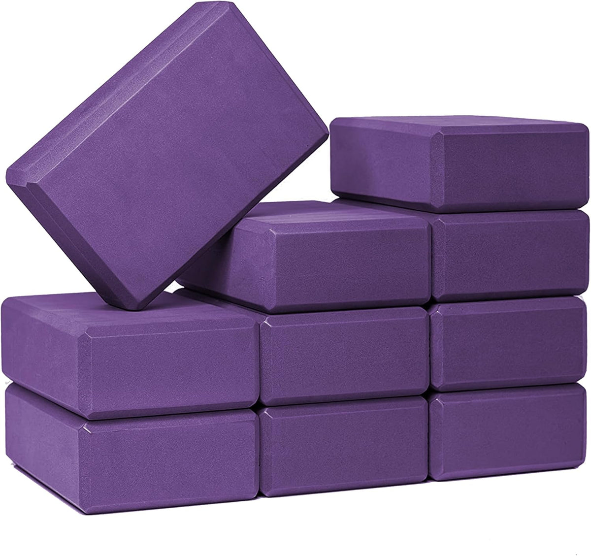 3in Foam Bulk Yoga Blocks, 10 Pack