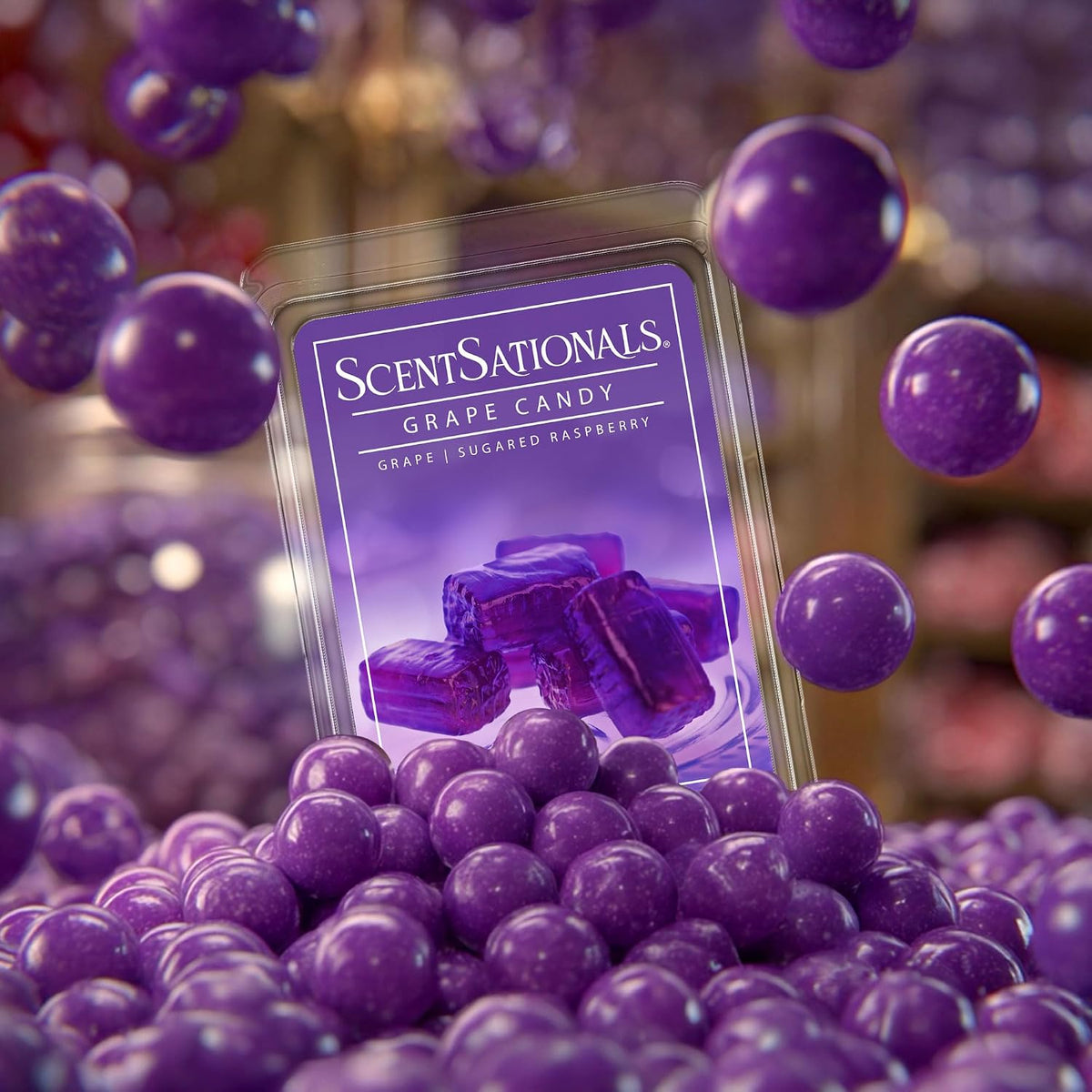 Scentsationals Grape Candy Scented Wax Melts 10oz (24 Cubes)