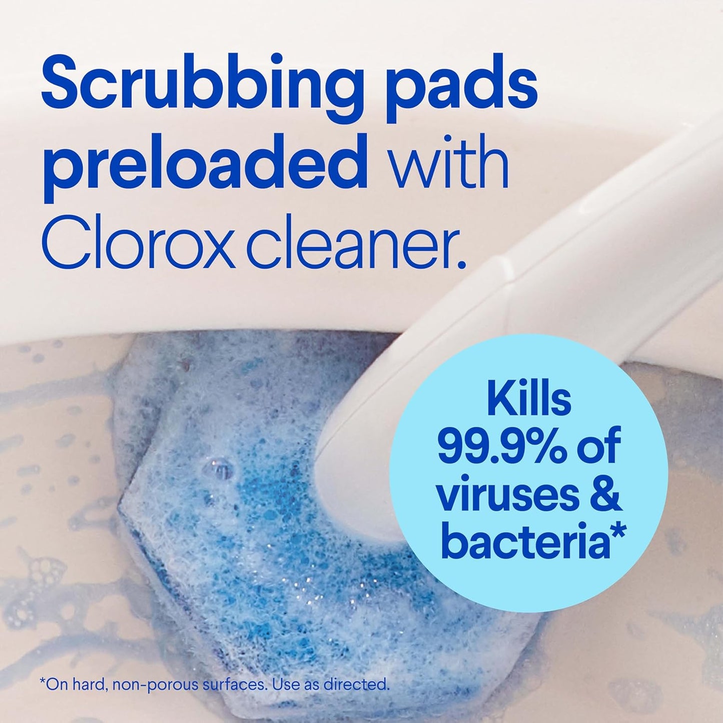 Clorox ToiletWand Toilet Cleaner Refills, Toilet brush, Original, 20 Count
