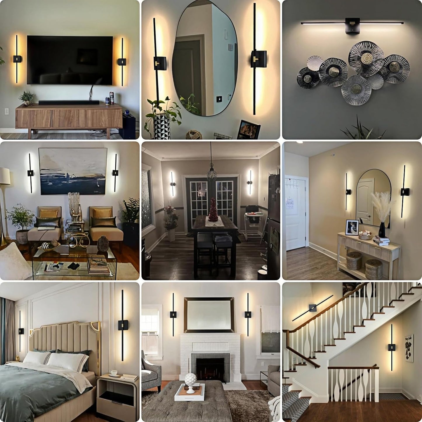 iThird Battery Operated Wall Sconces Set of 2: 10000mAh Rechargeable Wireless Wall Lights, 360° Rotatable Magnetic Wall Lamp, 4CCT Dimmable LED Wall Lighting for Bedroom Living Room Hallway, 31.7in
