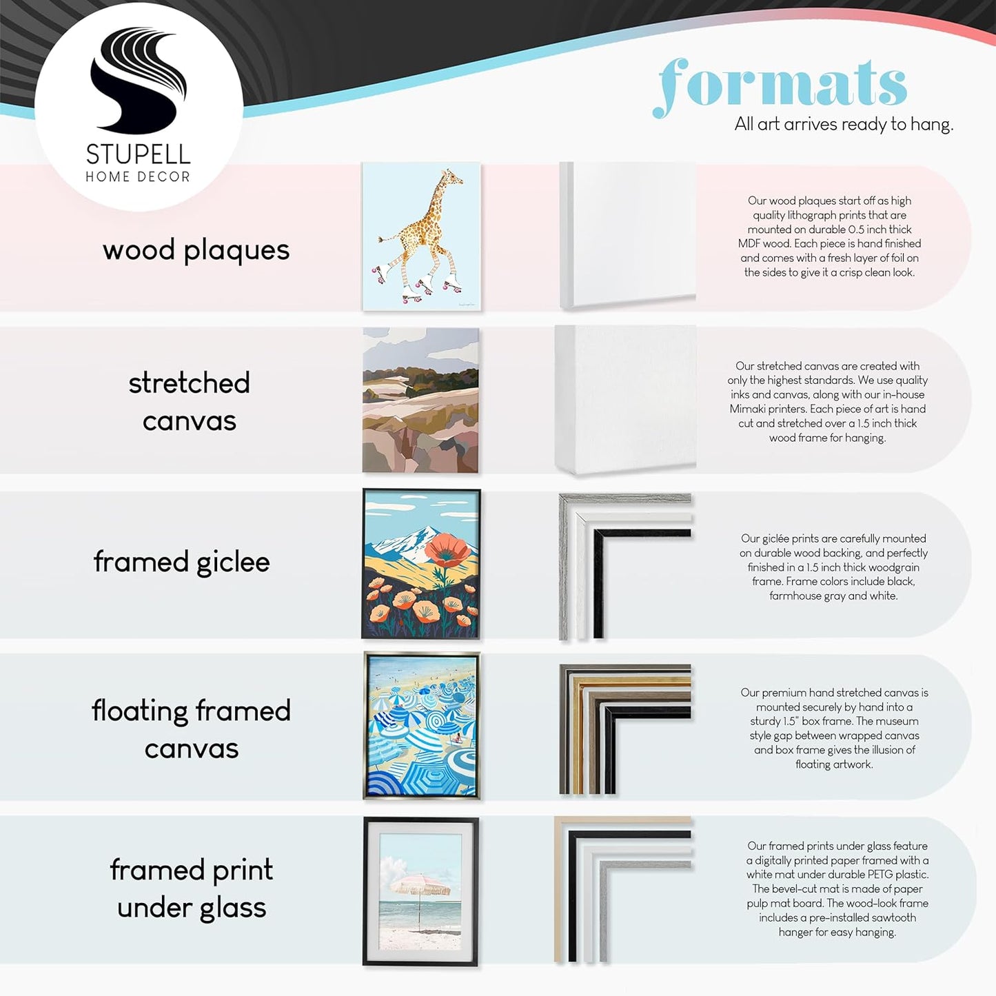Stupell Industries 'Minimal Laundry Guide Chart', Framed Giclee Art, Black, 16 x 20 Inches, Easy to Hang and Sturdy, Made in USA, by Lettered and Lined