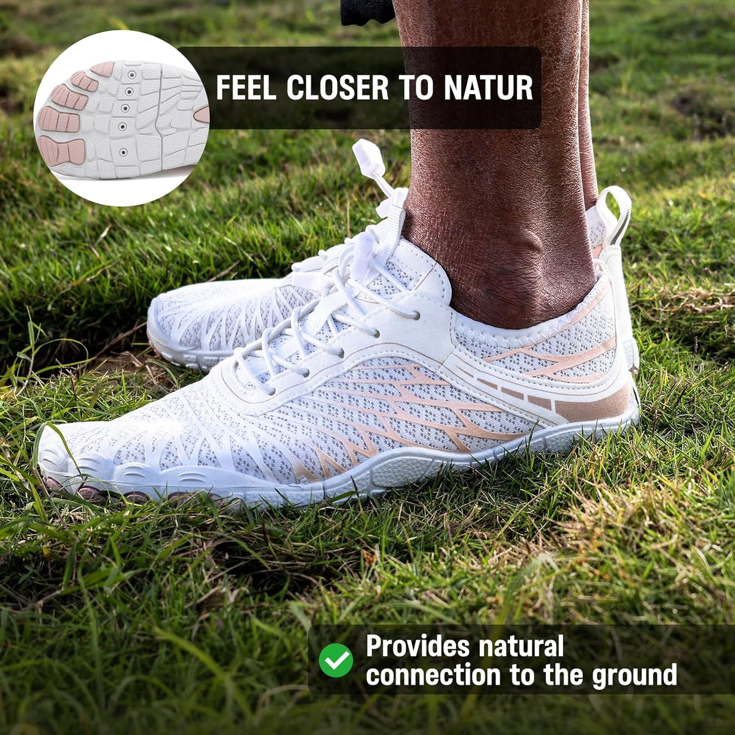 2026 New Barefoot Shoes for Women Mens,Hiking Barefoot Shoes Womens Footwear,Comfortable & Non-Slip Barefoot Vitality Shoe Women's Athletic Footwear,Wide Toe Box Water Shoe for Women Men
