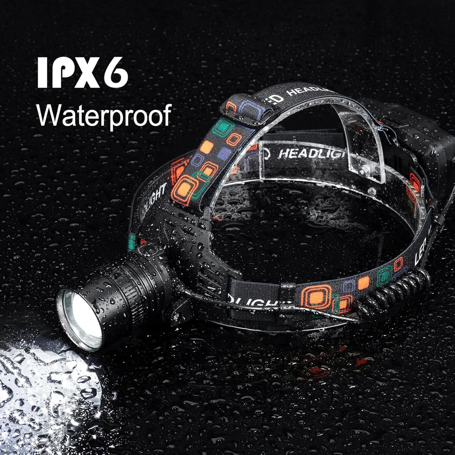Rechargeable Headlamp 2Pack, 99000 Lumens Super Bright LED Head Lamp with 3 Modes, 90° Adjustable Head Lights for Forehead, 45H Long Runtime & IPX6 Waterproof HeadLamps for Camping Hunting Hiking