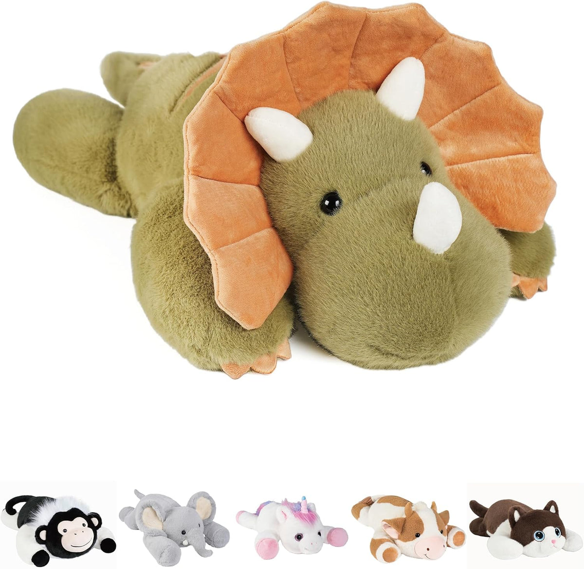 GILFWM Weighted Stuffed Animals Elephant - 25" Big Stuffed Animal Toy Pillow for Kids & Adults, 5 lbs Soft Washable Weighted Plush