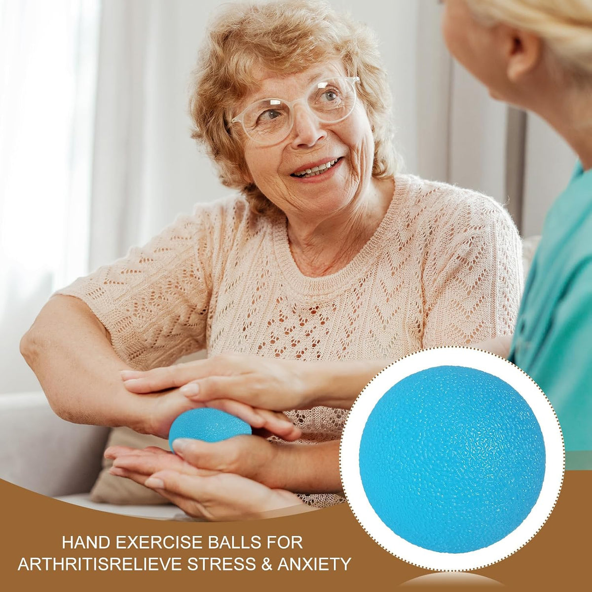 PATIKIL Hand Exercise Balls, 6 Pcs Squeeze Balls Stress Ball for Adults Grip Strengthening Occupational Equipment for Finger Wrist Strength, Multicolor