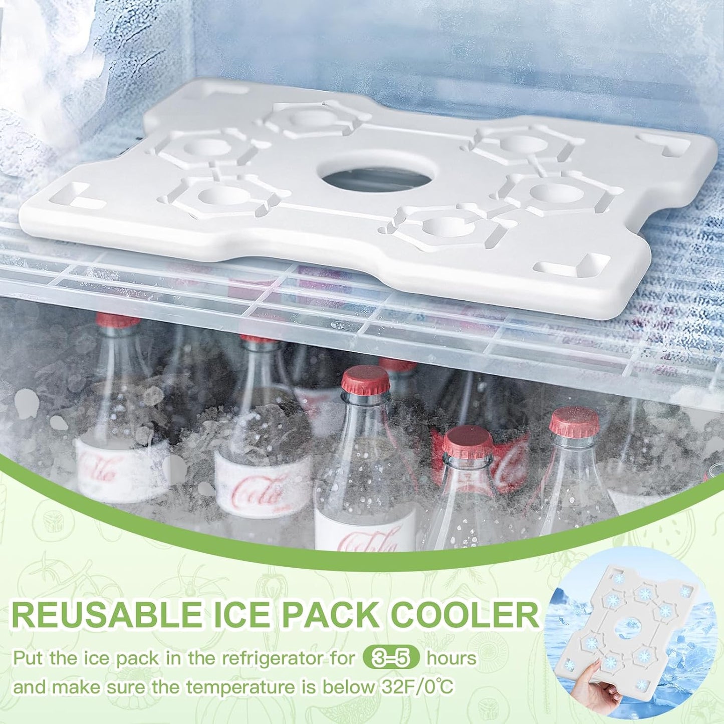 Chilled Snackle Box Container with Ice Pack, Bonus Insulated Bag Charcoolerie Chilled Portable Serving Tray, 8 Compartment Snack Container for Charcuterie Snack Road Trip Picnic Essentials