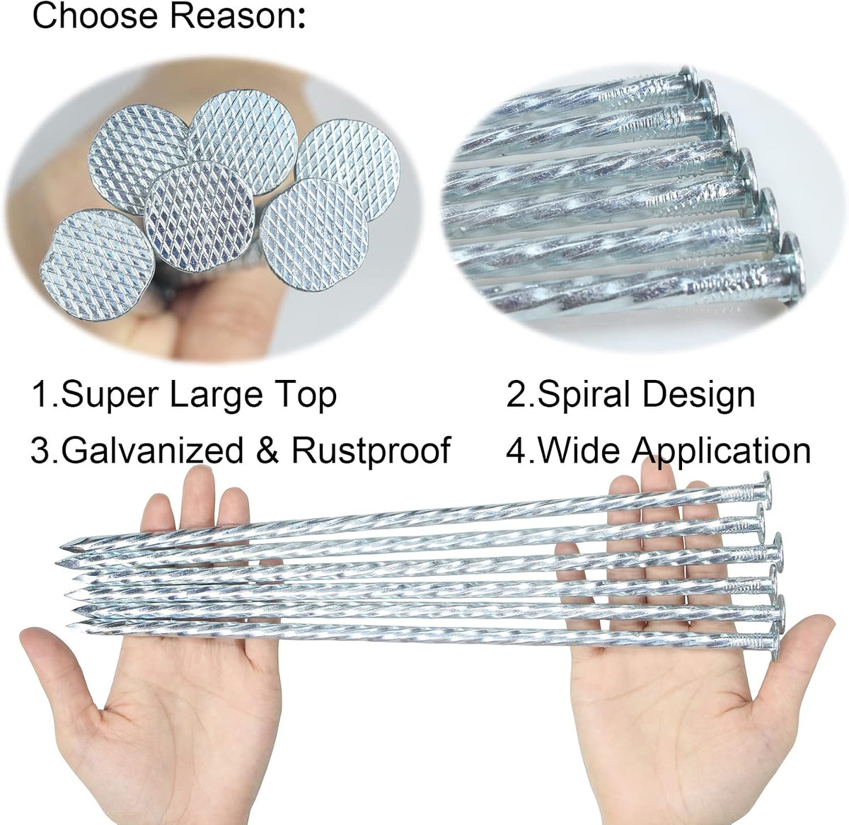 12 Inch Galvanized Landscape Stakes Metal Landscape Edging Anchoring Spikes, Landscape Anchoring Stake for Artificial Turf, Paver Edging, Weed Barrier, Tent, Camping, Carpentry (25)
