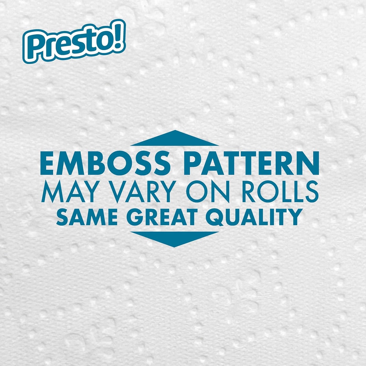 Amazon Brand - Presto! 2-Ply Ultra-Soft Toilet Paper, 12 Family Mega Rolls = 60 Regular Rolls, Unscented, 313 Sheets Per Roll
