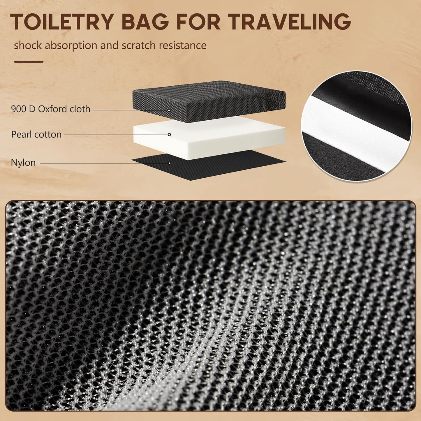 Father Day Gift for Dad Husband Toiletry Bag for Men Travel Essentials Shaving Bag Kit Accessories Birthday Groomsmen Anniversary Retirement Gifts for Men Him Boyfriend Son -Black Lining