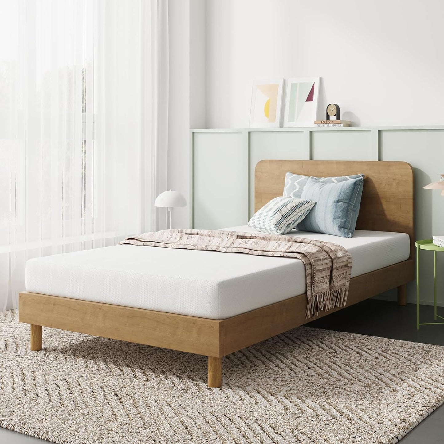 Novilla Twin Mattress, 6 Inch Twin Bed Mattress, Gel Memory Foam Mattresses for Cooling Night Sleep & Pressure Relief, CertiPUR-US Certified
