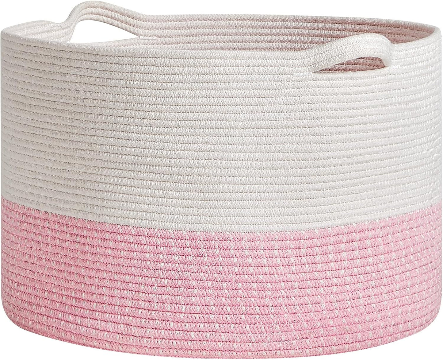 R RUNKA Extra Large Cotton Rope Basket 22" x 14"| Toy Basket