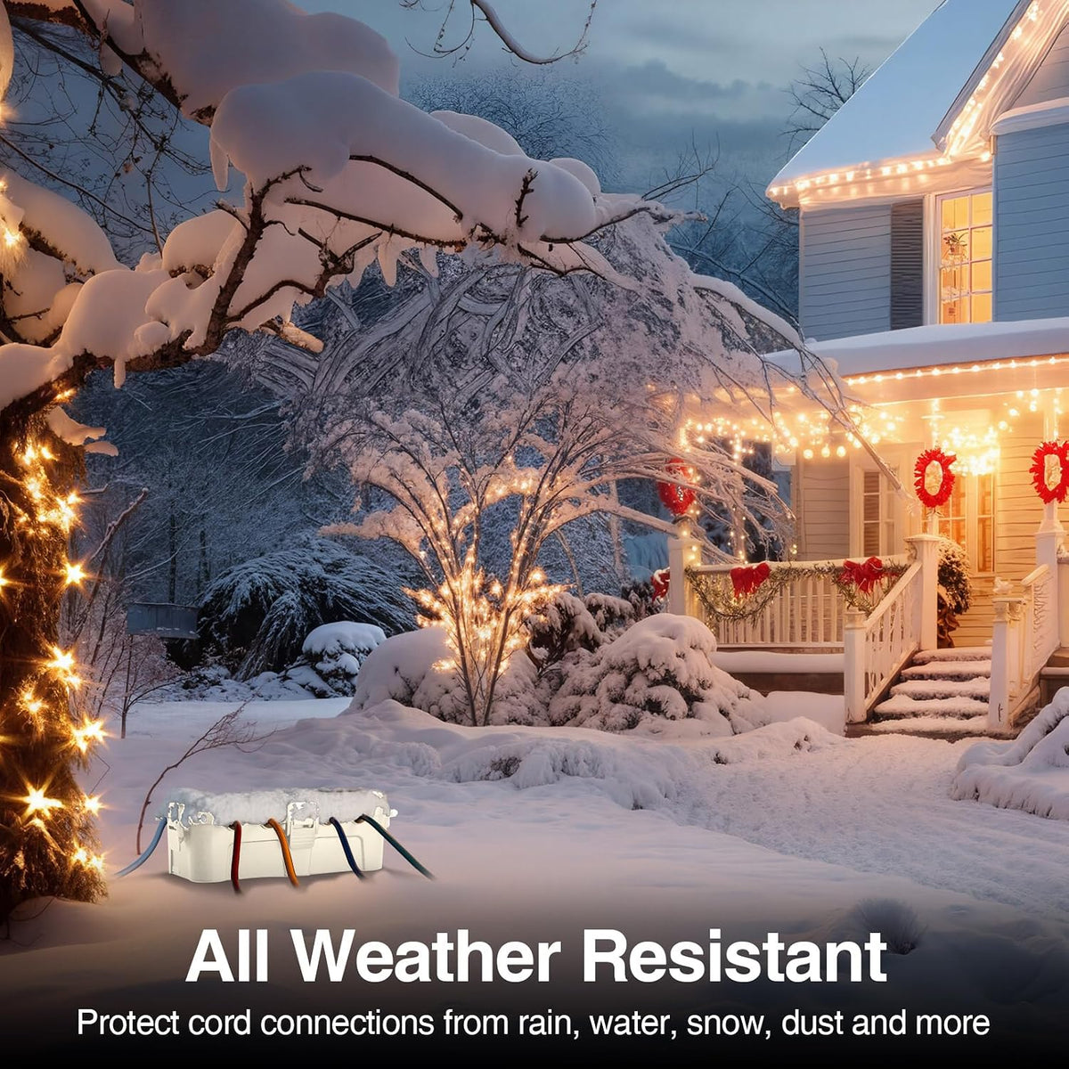 RESTMO Outdoor Electrical Box Waterproof, Extension Cord Cover