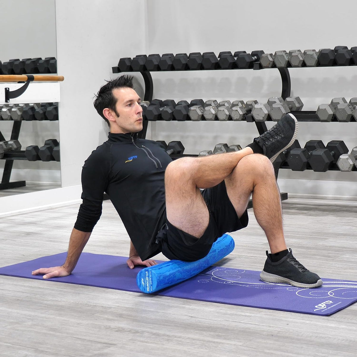 OPTP PRO-Roller Soft Density Foam Roller – Round, Blue, 36" x 4"