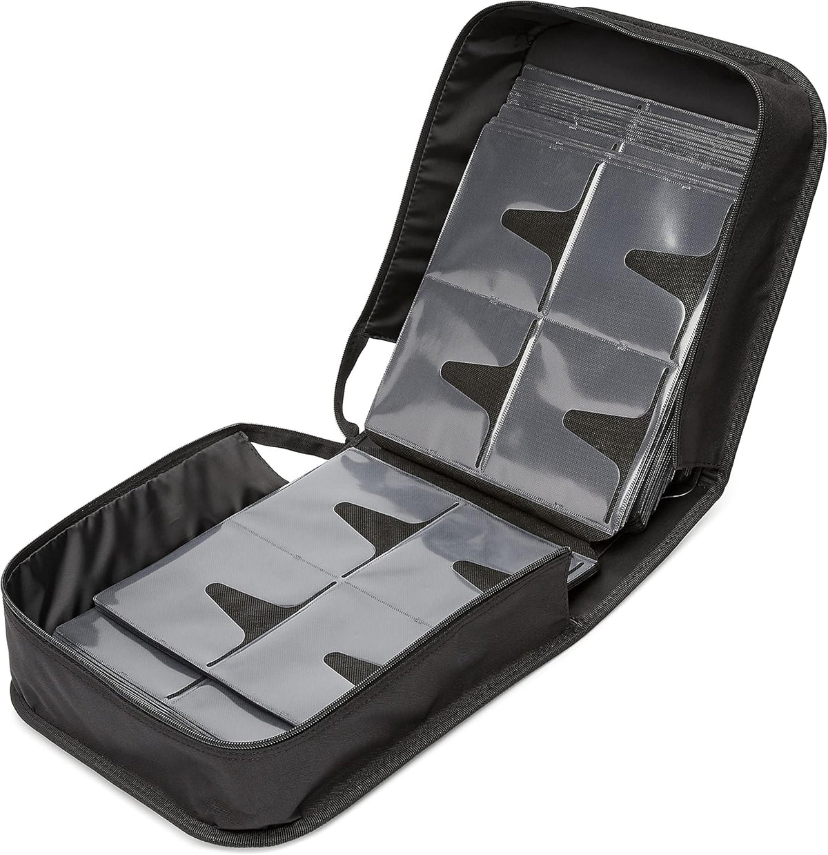Amazon Basics Polyester CD/DVD Portable Storage Binder with Handle, 400-Capacity, Black