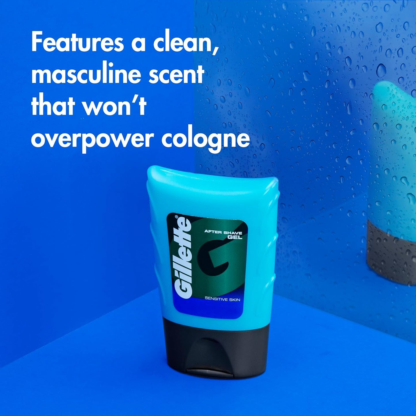 Gillette After Shave Gel for Men, Aftershave for Men, After Shave Lotion for Men, Calms, Soothes and Refreshes Sensitive Skin, Light Fragrance, 2.5 oz, Pack of 6, After Shave Cologne Men, Aftershave