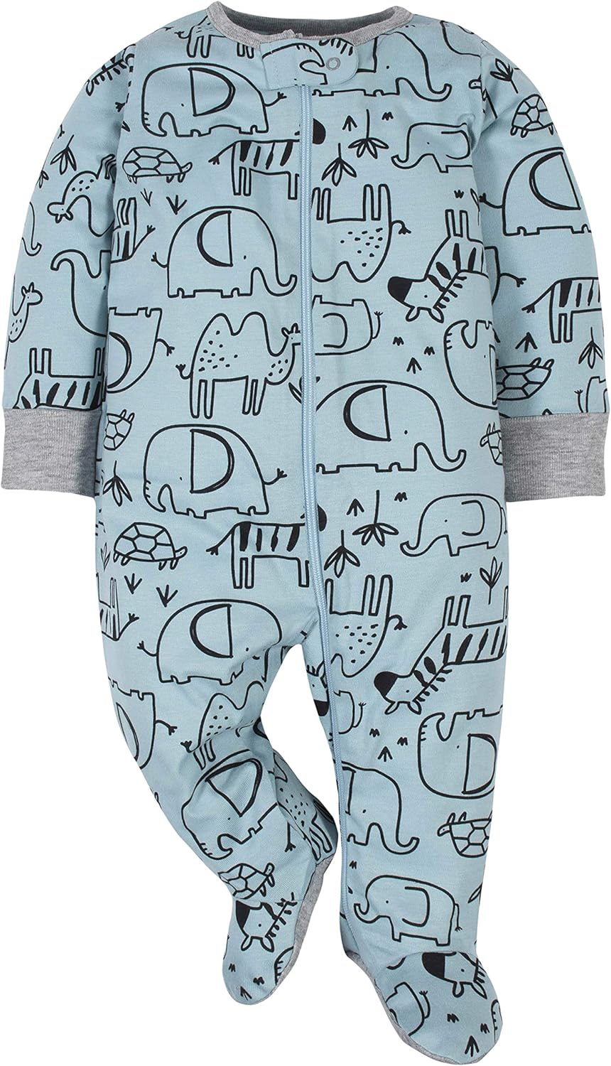Gerber baby-boys 4 Pack Sleep 'N Play Footie