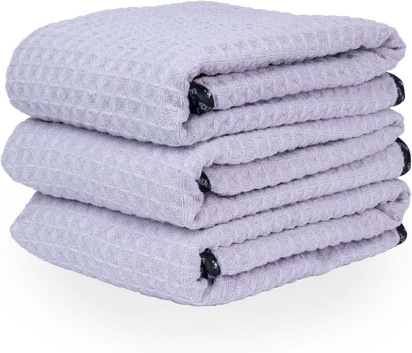 Chemical Guys Waffle Weave for Home & Auto Glass, Windows, Mirrors & More, Lavender (25 in. x 36 in.) 3-Pack