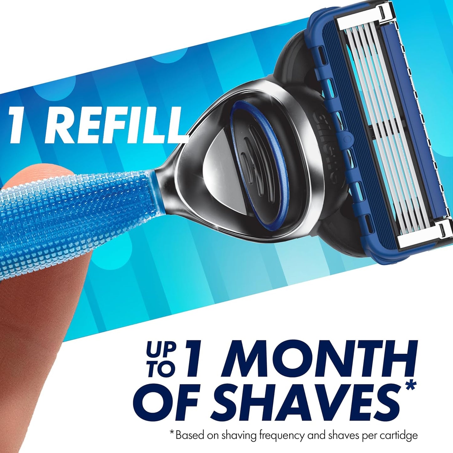 Gillette 5 Men's 5-Blade Razor Blade Refills, 12 Count