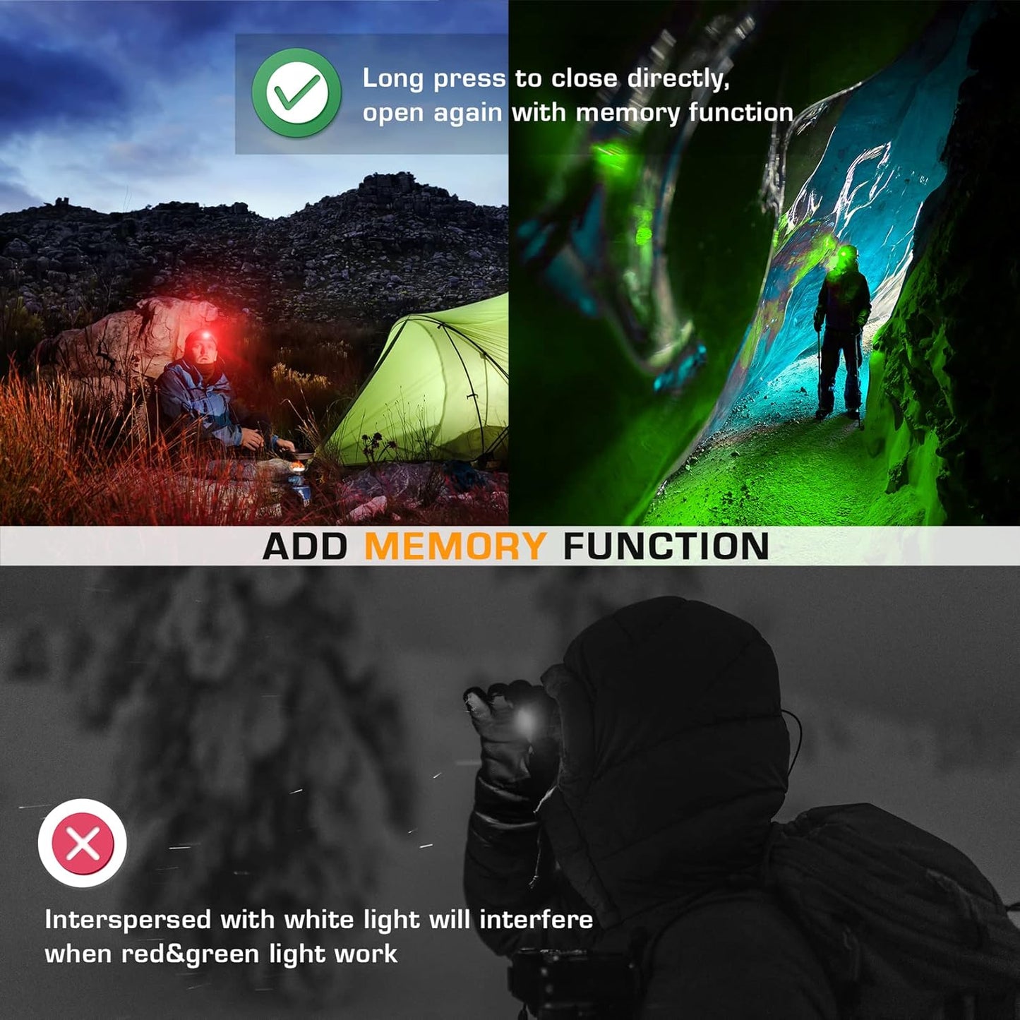 EverBrite Headlamp, 5 Pack Kids Headlamp with Red Light and Memory Function, Head Lamp for Adults and Kids with 5 Modes, Bright Headlamps for Camping, Running, Children's Day Gifts, Batteries Included
