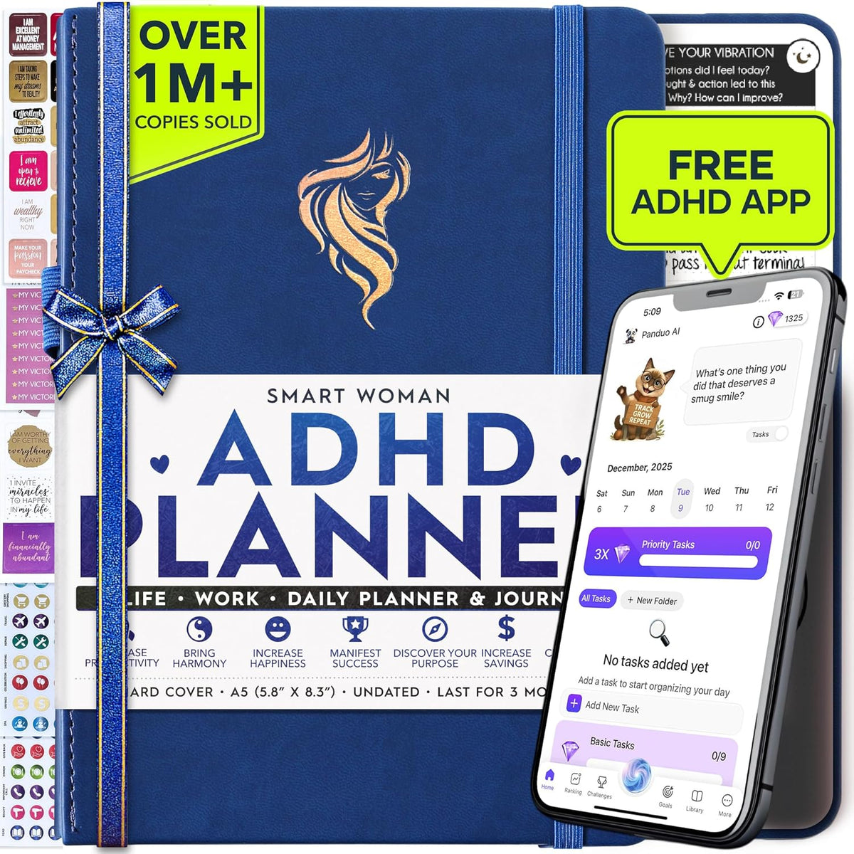 Freedom Mastery Daily Journal of Gratitude, Productivity & Habit Tracker