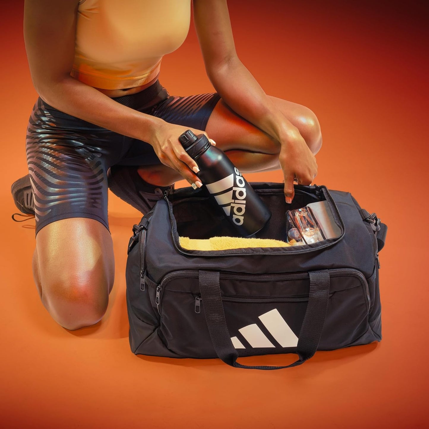 adidas Defender 5 Duffel Bag for Sports, Gym and Travel