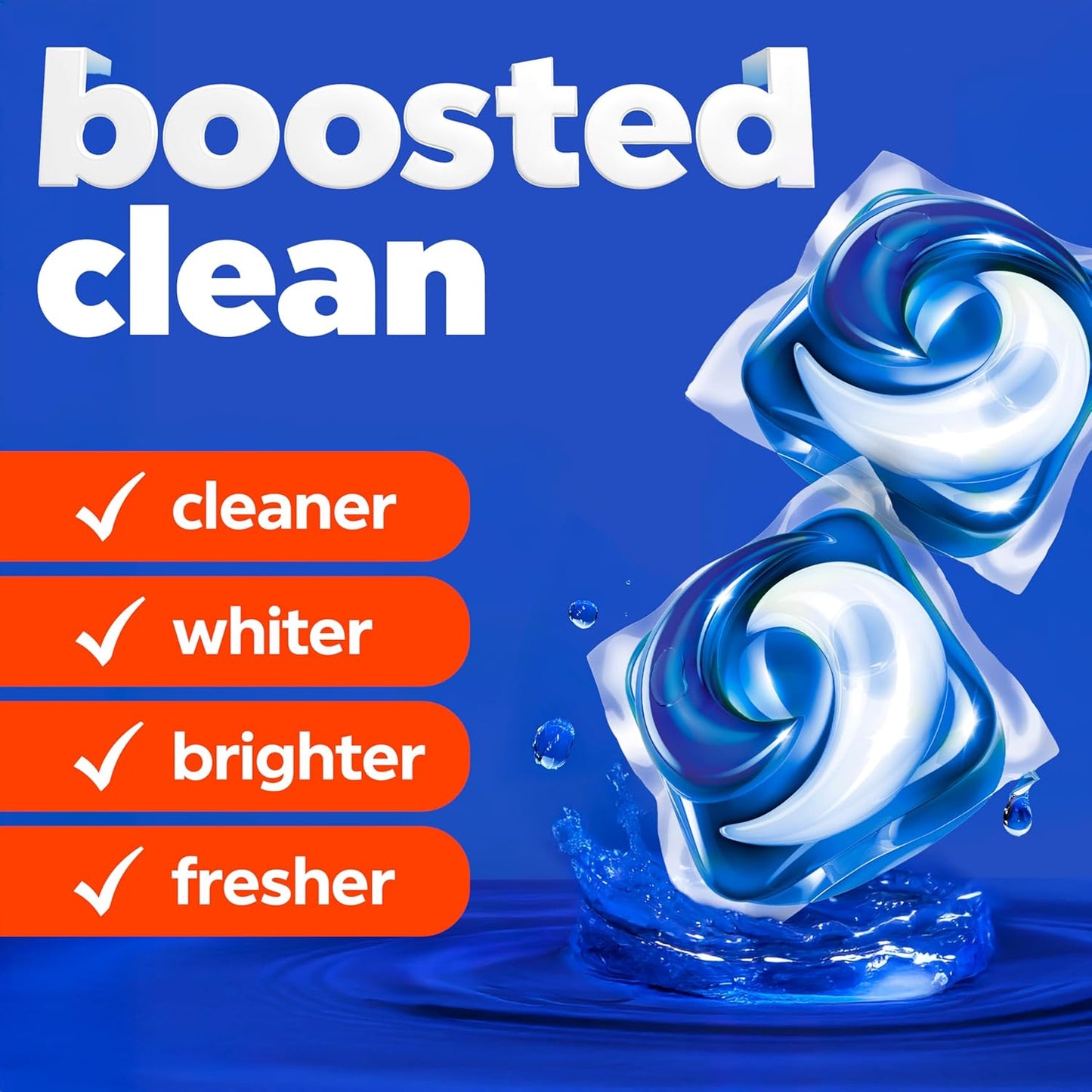 Tide PODS laundry detergent pacs, 3-in-1 Stain Remover, Odor Fighter, Color Protector, 112 Count, HE compatible, Spring Meadow Scent