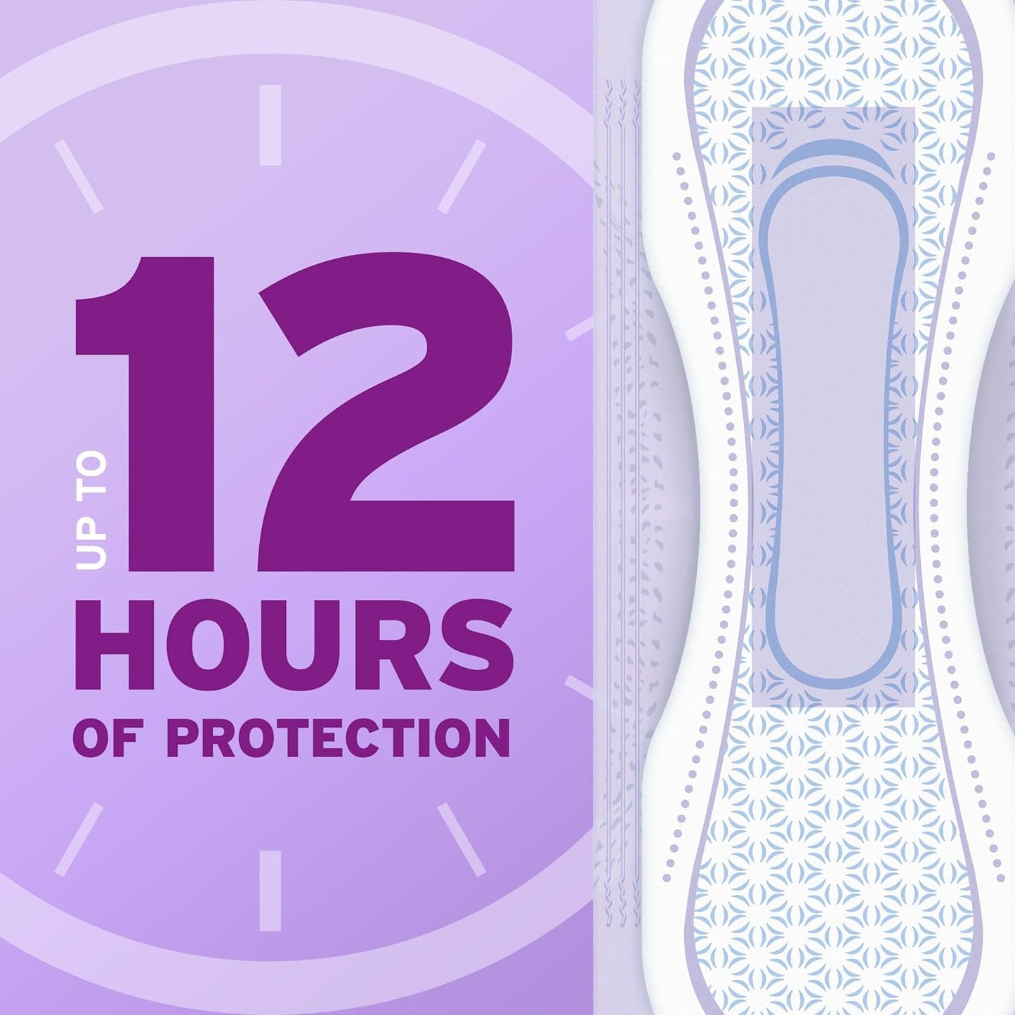Poise Incontinence & Postpartum Pads for Bladder Leaks, 7 Drop Ultra Absorbency, Long Length, 39 Count, Packaging May Vary