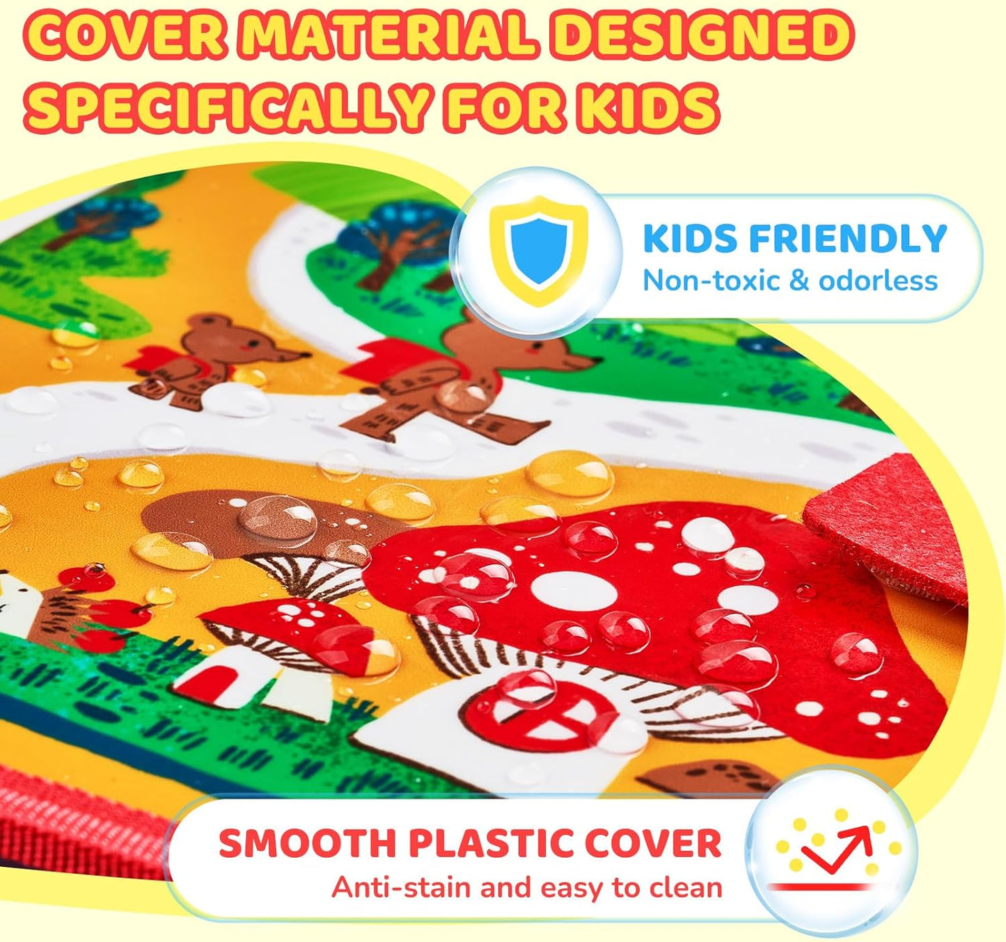 10-Inch Dual-Sided Dry Erase Travel Board for Kids with Zippered Storage - Portable Whiteboard Set with 6 Markers, Eraser.Coloring & Drawing Busy Book, Lightweight Foldable Activity Gifts for Kid