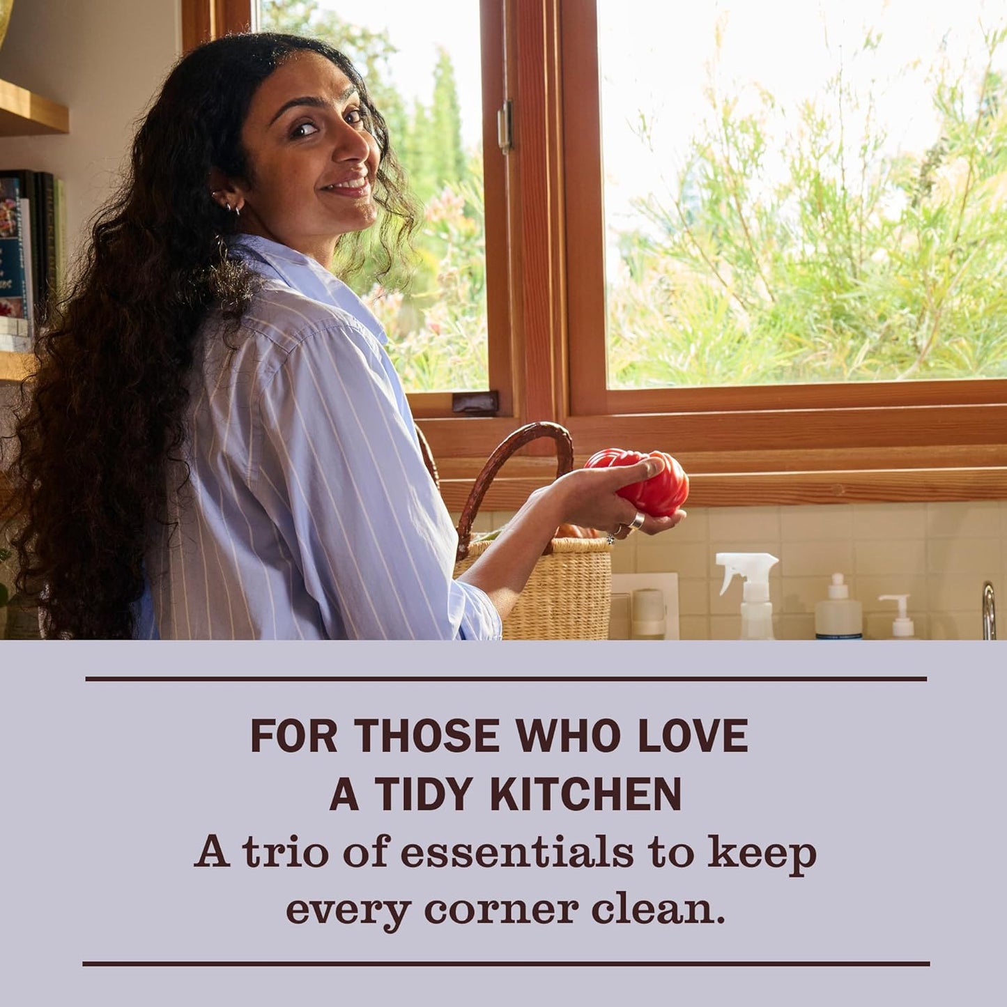 Mrs. MEYER'S CLEAN DAY Kitchen Basics Set, Rose Scent Cleaning Supplies includes Hand Soap (12.5 Fl Oz), Dish Soap (16 Fl Oz) and Multi-Surface Cleaner (16 Fl Oz)