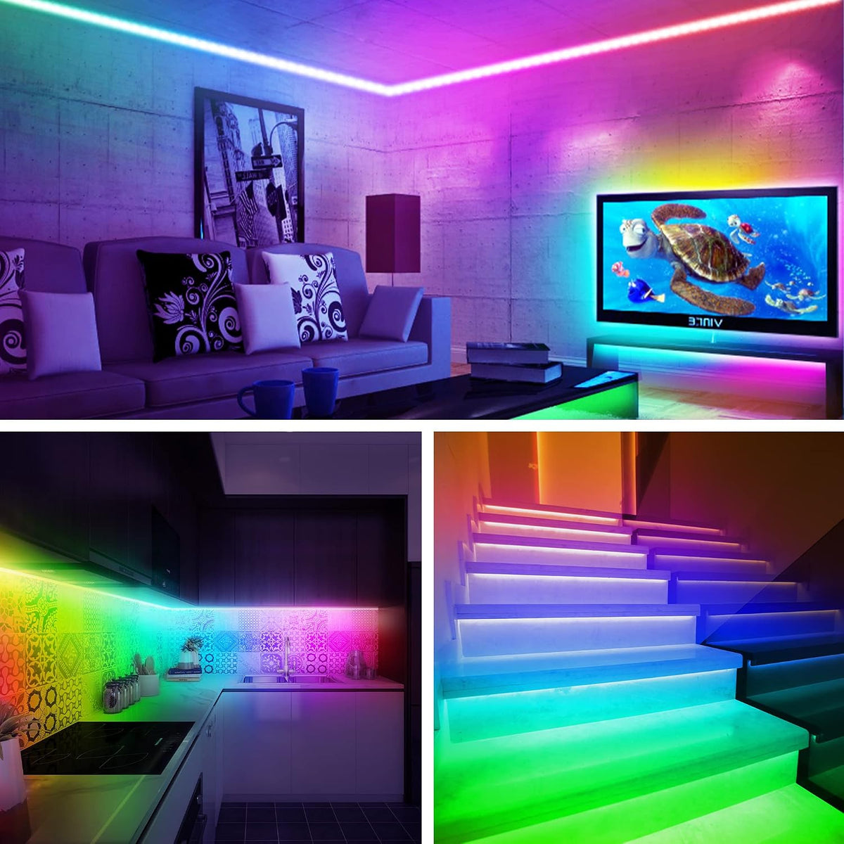 maylit 18 Ft ICRGB TV LED Backlight for 75-85 Inch Tvs