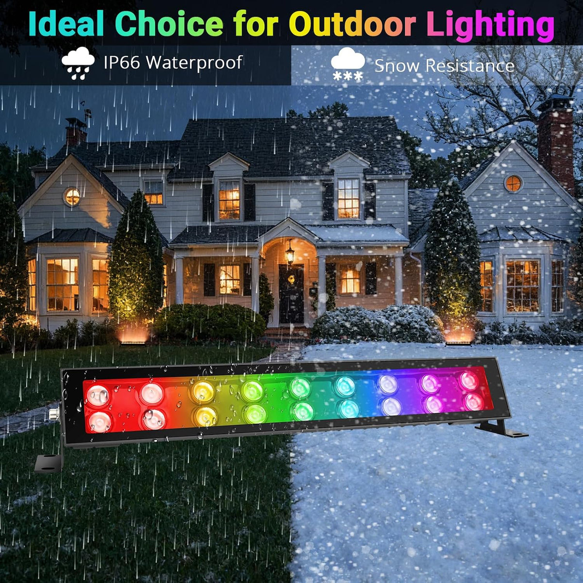 LED Stage Wash Light Bar 4Pack