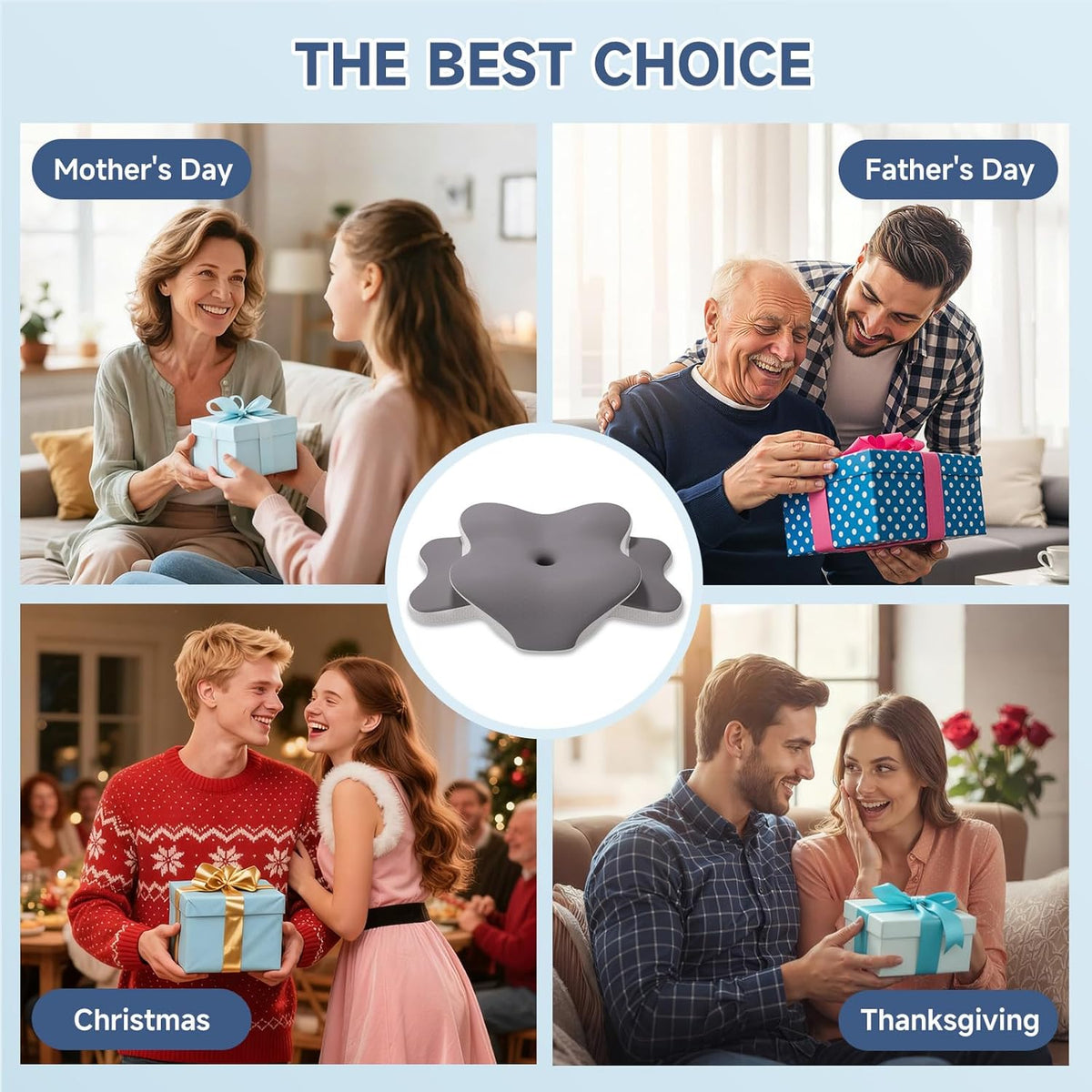 Sleep Apnea Pillow Ergonomic Cervical Neck Pillow for Pain Relief，Support Cooling Contour Memory Foam Pillows for Side Back Stomach Sleepers Orthopedic Pillow with Removable Cover
