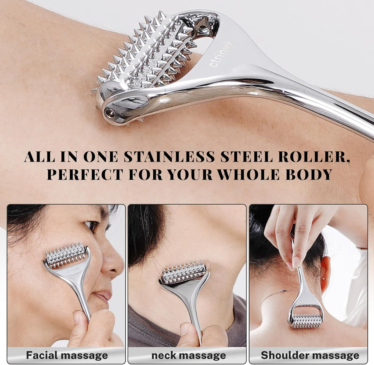 Acupuncture Massage Roller with Acupressure Spikes Roller Massager