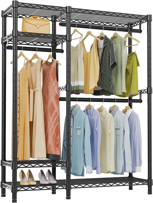 VIPEK V2 Heavy Duty Clothes Rack, Portable Metal Closet System, Black