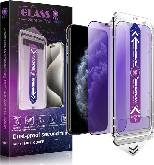 2 Pack Anti Blue Light Matte Screen Protector for iPhone 11 Pro Max and iPhon XS MAX 6.5-Inch