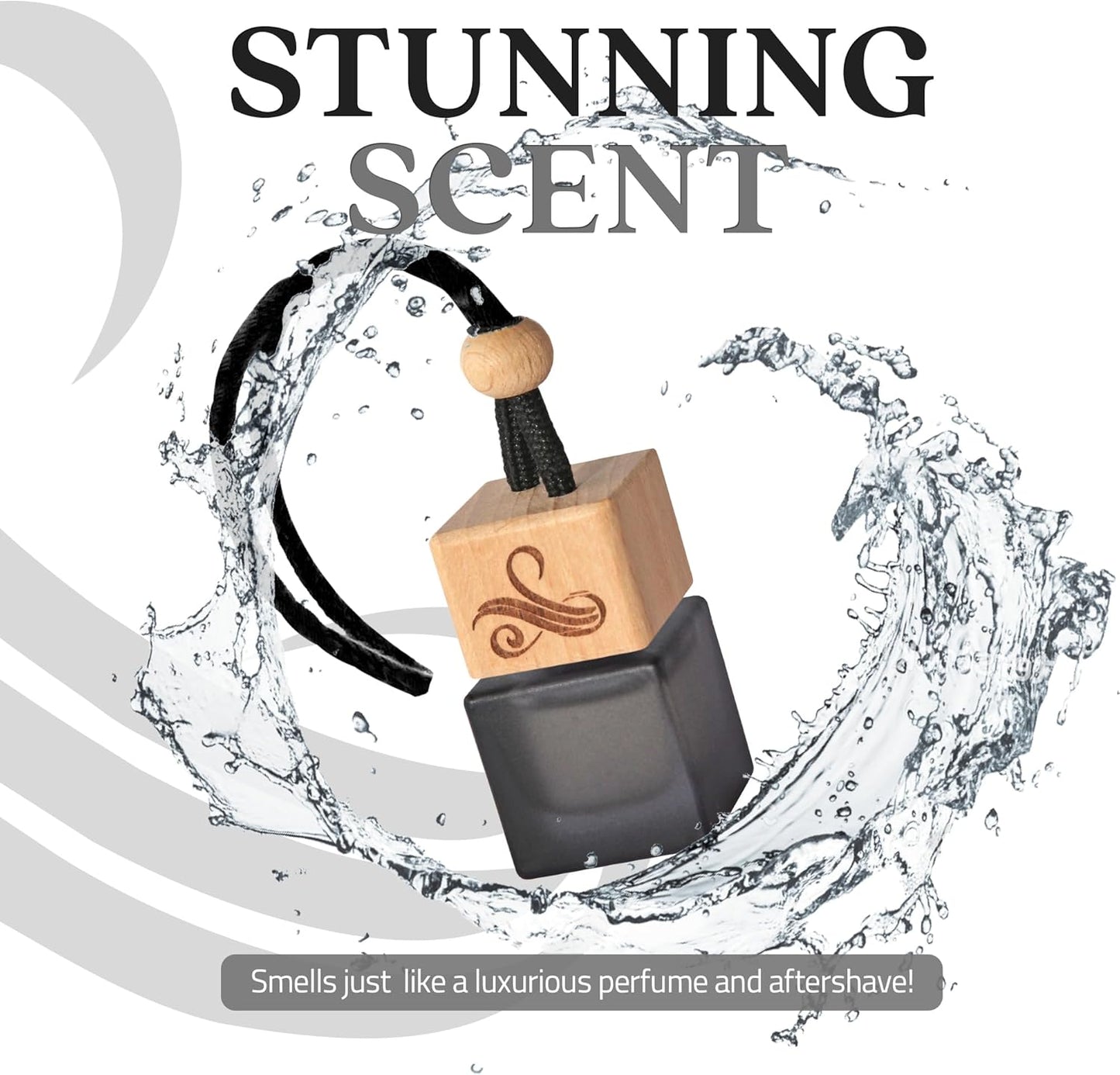 Greed Car Air Freshener for Men | Perfume Inspired Fragrances | Strong Car Freshener with Odour Eliminator Technology | Air Freshener | Long Lasting Automotive Freshener by Perfa