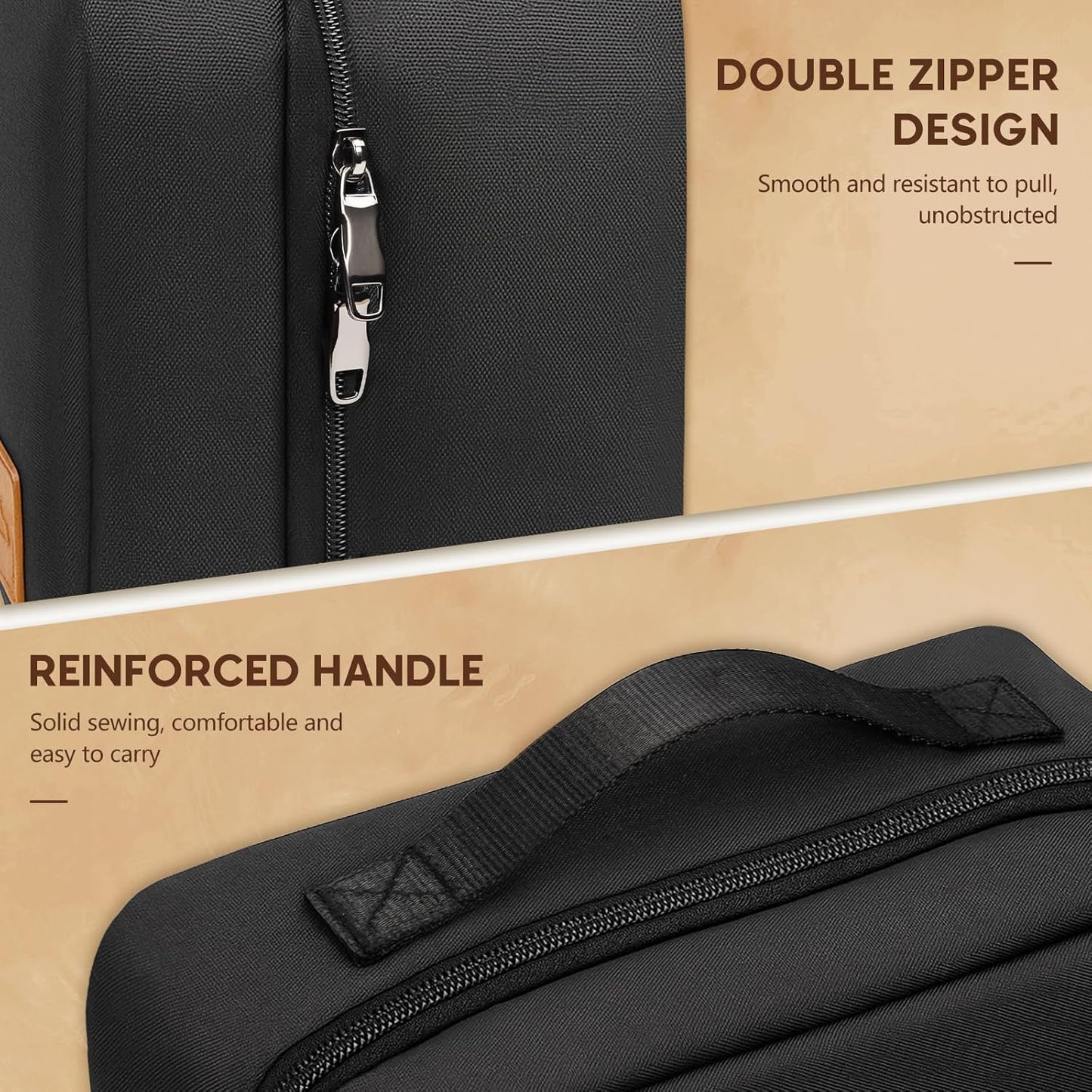 Toiletry Bag for Men,Mens Travel Toiletry Organizer,Men's Travel Essentials,Water Resistant Shaving Bag for Toiletries Accessories -Black